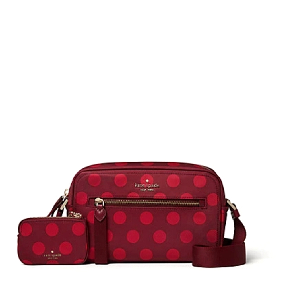 kate spade Red Polka Dot Crossbody Bag with Pouch